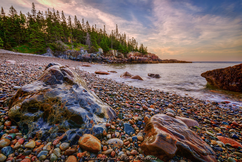 best place for sea glass acadia